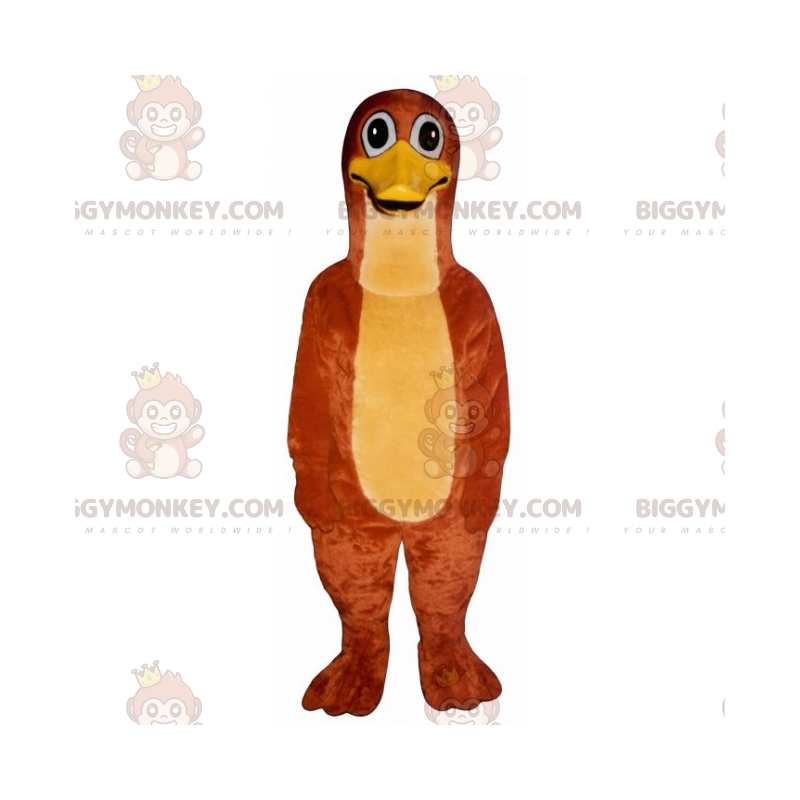 Costume de mascotte BIGGYMONKEY™ de canard orange -