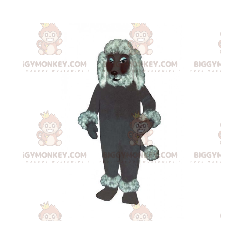 Costume de mascotte BIGGYMONKEY™ de caniche gris -