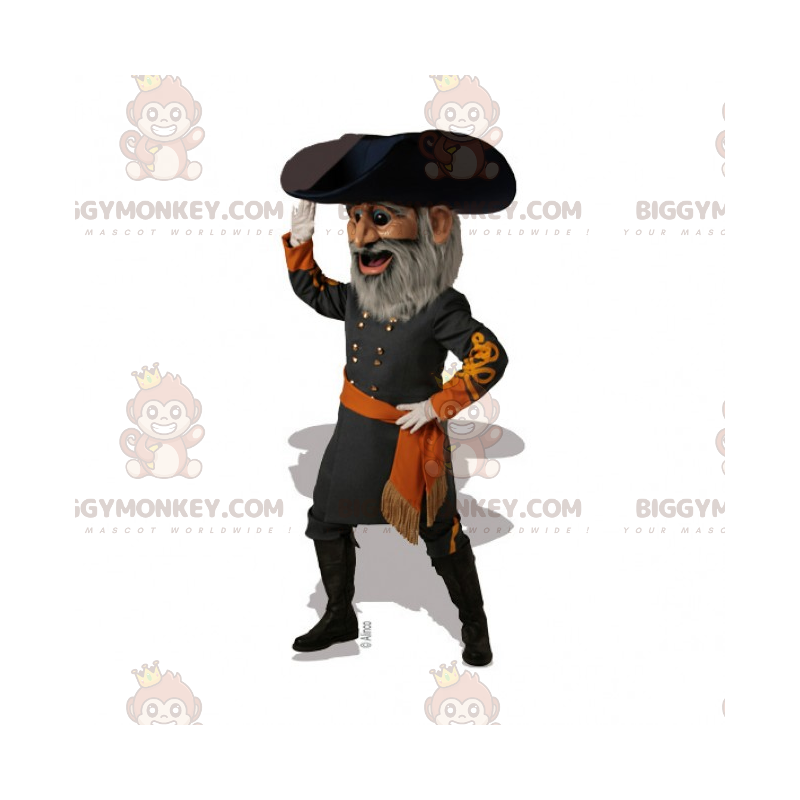 Captain 19th Century BIGGYMONKEY™ Mascot Costume -