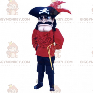 Disfraz de mascota Capitán de barco pirata BIGGYMONKEY™ -