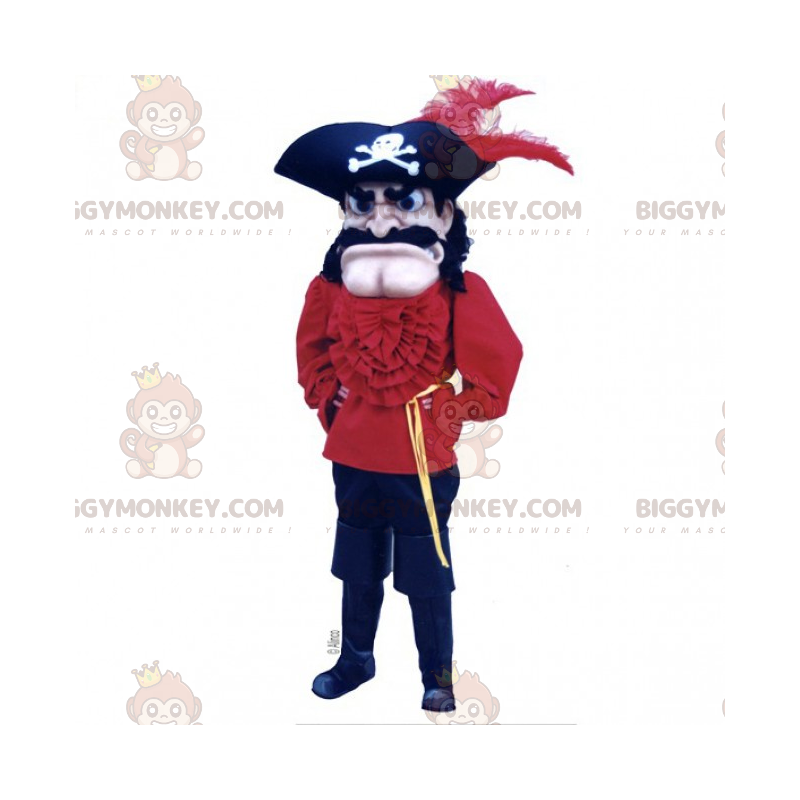 Pirate Ship Captain BIGGYMONKEY™ Mascot Costume –