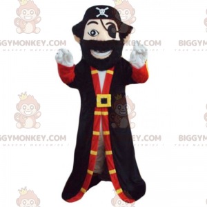 Costume de mascotte BIGGYMONKEY™ de capitaine pirate -