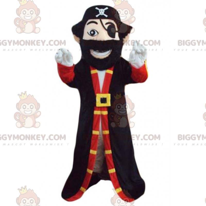 Costume de mascotte BIGGYMONKEY™ de capitaine pirate -