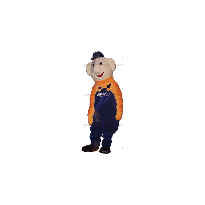 Costume da mascotte BIGGYMONKEY™ con cappuccio sorridente -