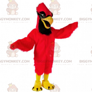 Disfraz de mascota cardenal rojo y negro BIGGYMONKEY™ -