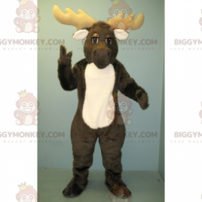 Costume de mascotte BIGGYMONKEY™ de caribou noir et blanc -