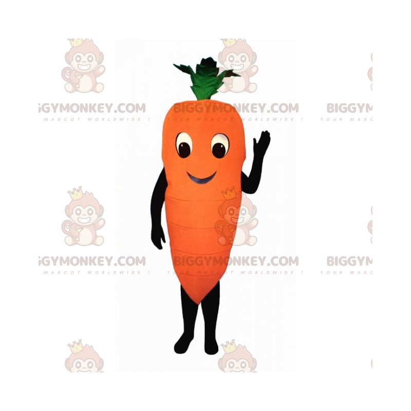 Στολή μασκότ Smiling Carrot BIGGYMONKEY™ - Biggymonkey.com