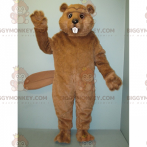 Weichhaariger Biber BIGGYMONKEY™ Maskottchen-Kostüm -