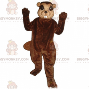 BIGGYMONKEY™ Little Eared Beaver Mascot Costume –