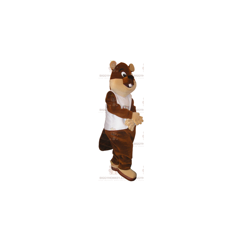 Costume da mascotte Big Eyes Beaver BIGGYMONKEY™ -