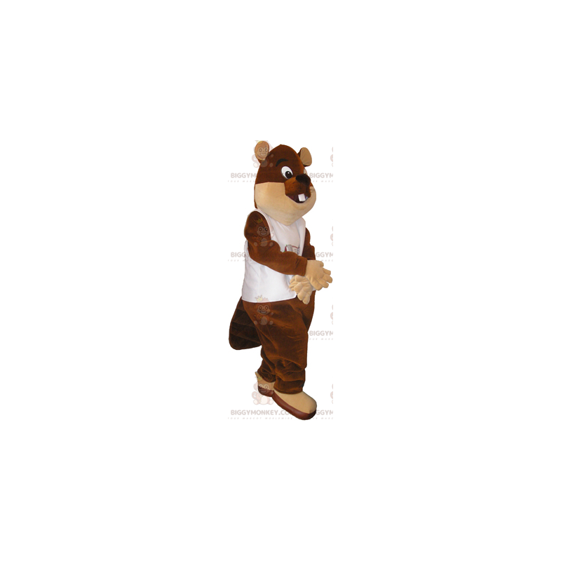 Disfraz de mascota Big Eyes Beaver BIGGYMONKEY™ -