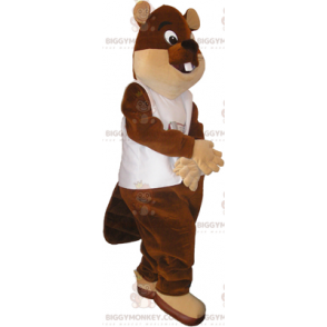Big Eyes Beaver BIGGYMONKEY™ Mascot Costume – Biggymonkey.com