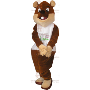 Costume da mascotte Big Eyes Beaver BIGGYMONKEY™ -