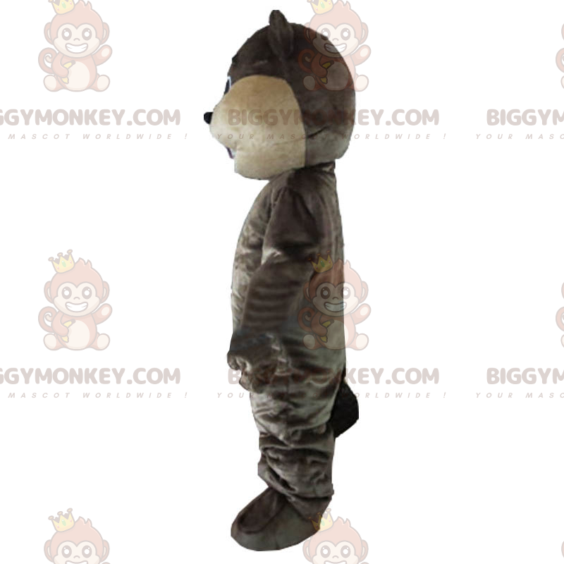 Costume de mascotte BIGGYMONKEY™ de castor marron fonce -