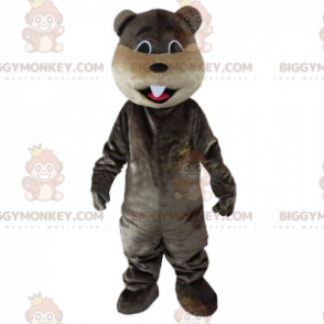 Mörkbrun bäver BIGGYMONKEY™ maskotdräkt - BiggyMonkey maskot