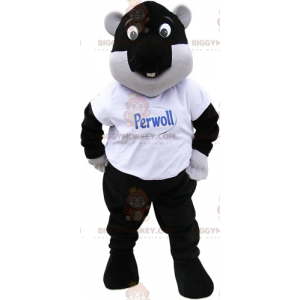 Traje de mascote de castor preto BIGGYMONKEY™ – Biggymonkey.com