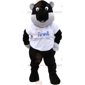 Kostým maskota Black Beaver BIGGYMONKEY™ – Biggymonkey.com