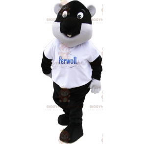 Costume de mascotte BIGGYMONKEY™ de castor noir -