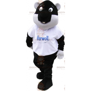 Στολή μασκότ Black Beaver BIGGYMONKEY™ - Biggymonkey.com