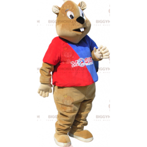 Supporter Beaver BIGGYMONKEY™ mascottekostuum - Biggymonkey.com