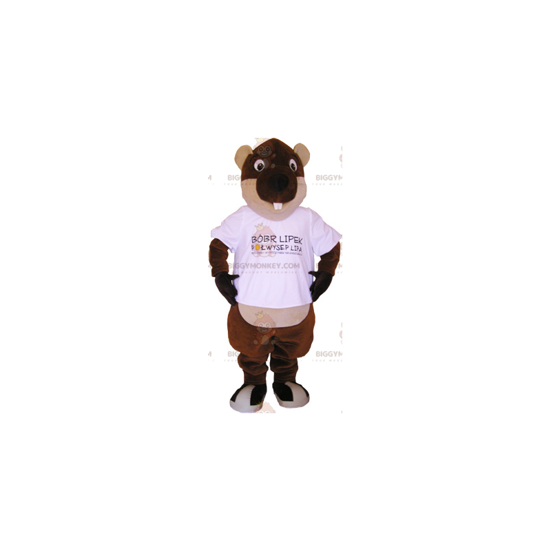 Big Eyes Beaver BIGGYMONKEY™ Mascot Costume – Biggymonkey.com