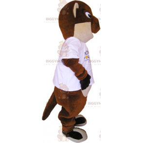 Costume da mascotte Big Eyes Beaver BIGGYMONKEY™ -