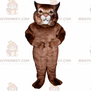 Traje de mascote de gato de orelhas pontudas BIGGYMONKEY™ –