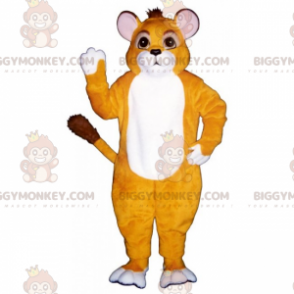 BIGGYMONKEY™ Cat Mascot Costume with Small Round Ears –