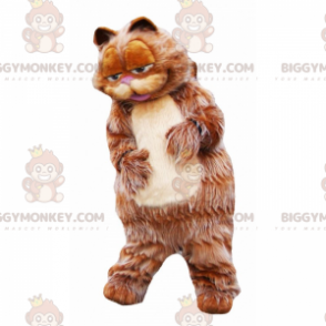 Costume da mascotte BIGGYMONKEY™ gatto a pelo lungo rosso -