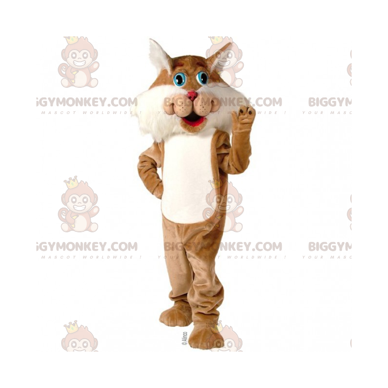 Costume da mascotte BIGGYMONKEY™ Gatto dagli occhi azzurri -