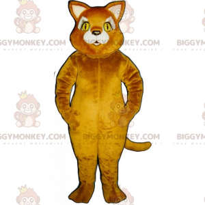 Costume de mascotte BIGGYMONKEY™ de chat aux yeux jaunes -