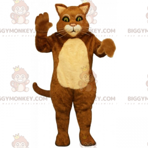 Traje de mascote de gato bigodudo de dois tons BIGGYMONKEY™ –