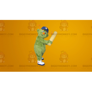 BIGGYMONKEY™ Disfraz de mascota de hombre verde peludo -