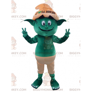 Kostium maskotka zielony Leprechaun Troll BIGGYMONKEY™ -