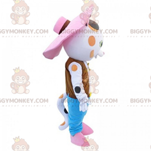 Costume de mascotte BIGGYMONKEY™ de chat en tenue de cowboy -