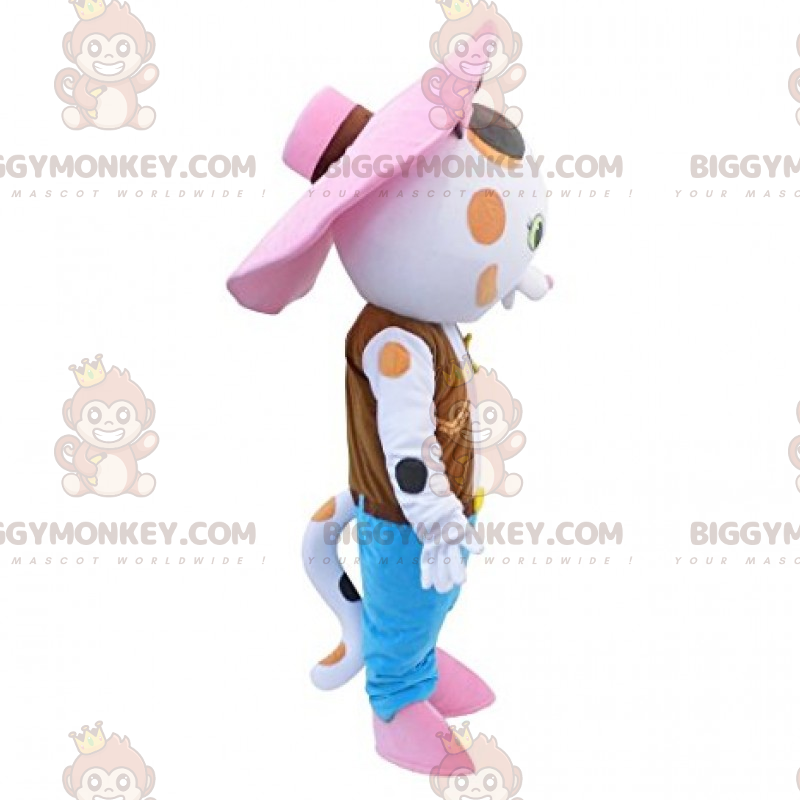Cowboy Outfit -kissan BIGGYMONKEY™ maskottiasu - Biggymonkey.com