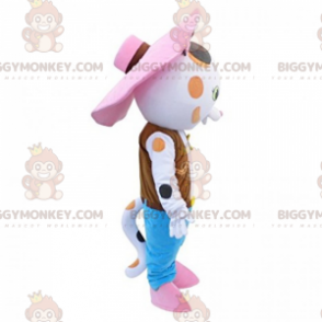 Costume della mascotte del gatto vestito da cowboy BIGGYMONKEY™