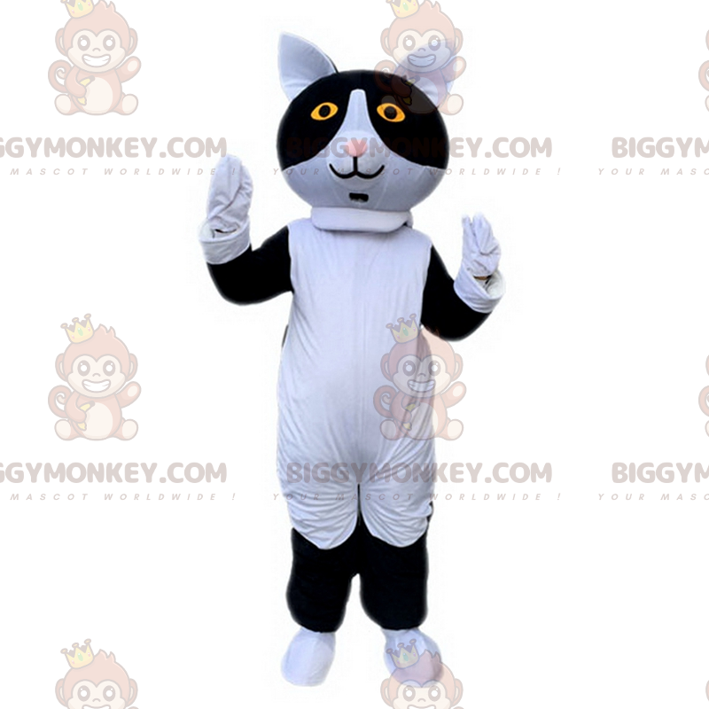Black and White Cat BIGGYMONKEY™ Mascot Costume –