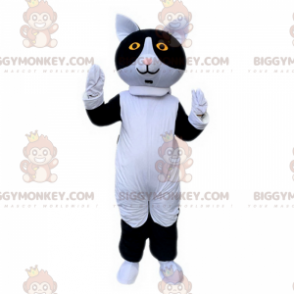 Μαύρο και άσπρο μασκότ γάτας BIGGYMONKEY™ - Biggymonkey.com