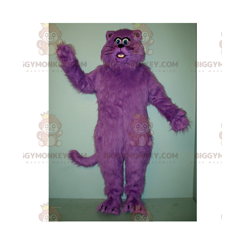 Costume de mascotte BIGGYMONKEY™ de chat violet -