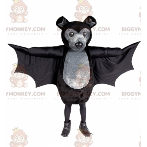 Schwarze Fledermaus BIGGYMONKEY™ Maskottchen-Kostüm -
