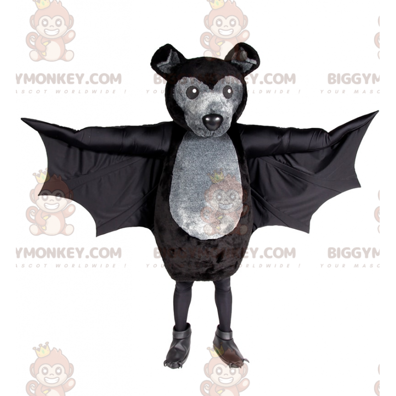 Musta Bat BIGGYMONKEY™ maskottiasu - Biggymonkey.com