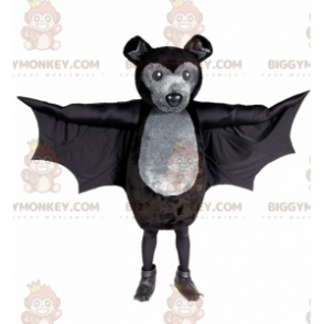 Musta Bat BIGGYMONKEY™ maskottiasu - Biggymonkey.com