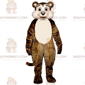 Costume de mascotte BIGGYMONKEY™ de cheetah au ventre blanc -