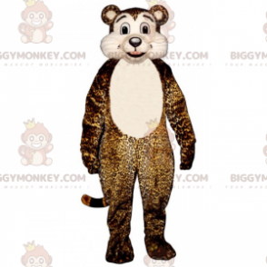 Costume de mascotte BIGGYMONKEY™ de cheetah au ventre blanc -