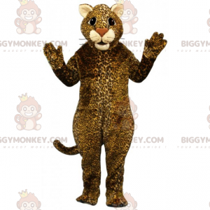 BIGGYMONKEY™ mascottekostuum van cheetah met beige oren -