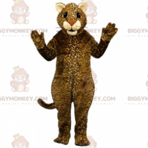 Disfraz de mascota BIGGYMONKEY™ de guepardo con orejas beige -