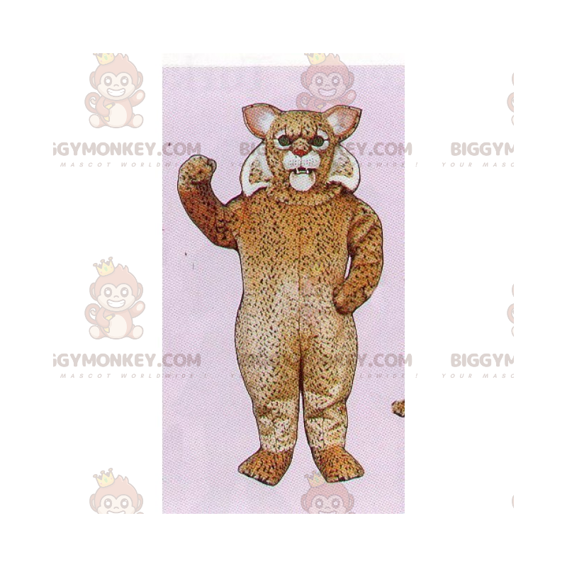 Costume de mascotte BIGGYMONKEY™ de cheetah aux poils doux -