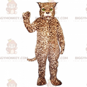 Costume da mascotte del ghepardo dagli occhi verdi BIGGYMONKEY™