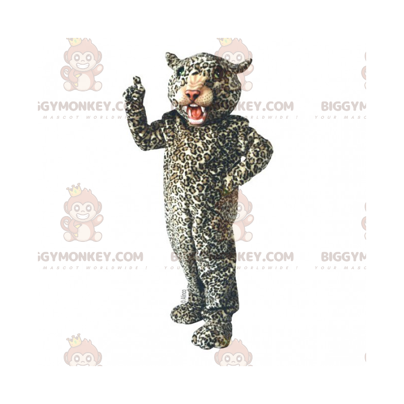 Costume de mascotte BIGGYMONKEY™ de cheetah fonce -